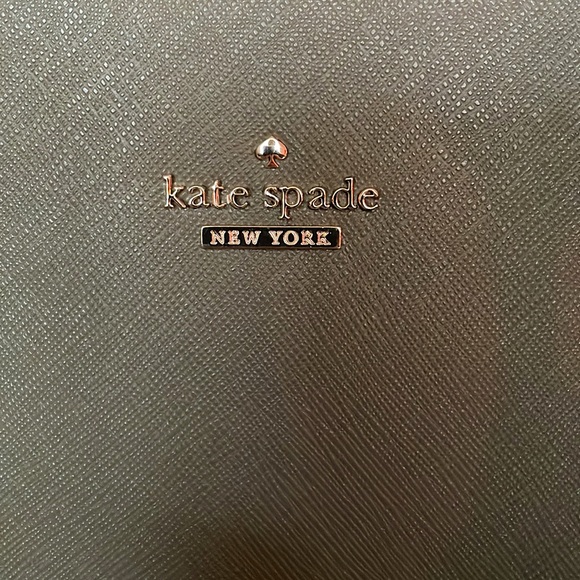 Kate Spade Leather Handbag in Olive w/ Gold Accents - Picture 2 of 7